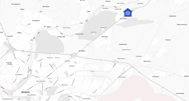 Map of the partner's location